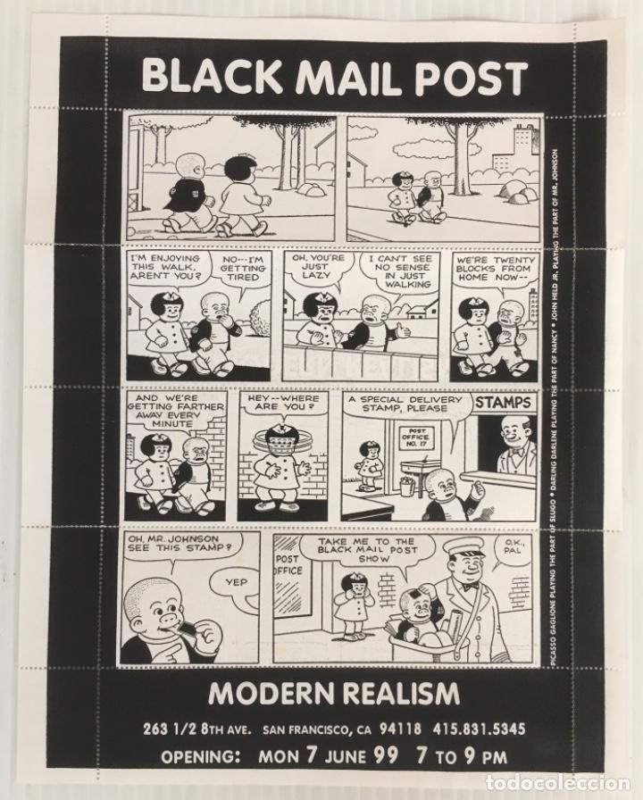 Otros objetos de arte: BLACK MAIL POST. ARTE POSTAL, MAIL ART. POES&Iacute;A VISUAL. - Foto 1