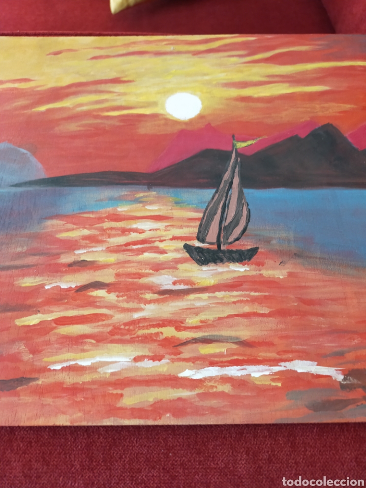 Otros objetos de arte: Cuadro pintura al acr&iacute;lico 40x30 - Foto 2