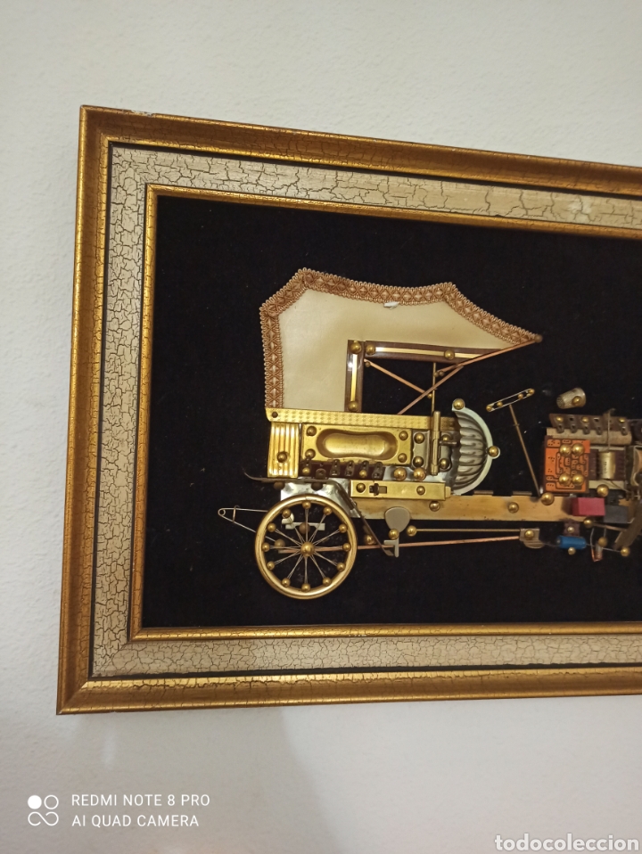 Otros objetos de arte: Cuadro Chrysler 1908 de piezas de R&aacute;dio - Foto 2