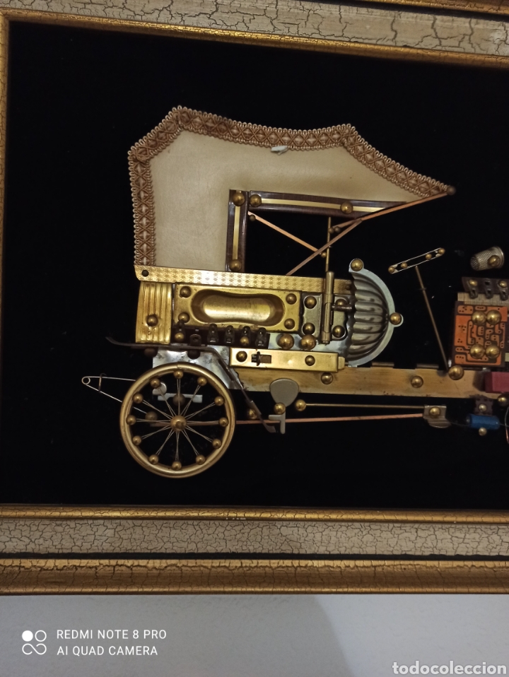 Otros objetos de arte: Cuadro Chrysler 1908 de piezas de R&aacute;dio - Foto 4