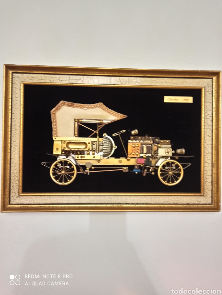 Otros objetos de arte: Cuadro Chrysler 1908 de piezas de R&aacute;dio - Foto 5