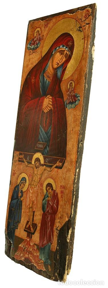 Otros objetos de arte: Virgen y Crucificion/Pintado a Mano - Foto 2