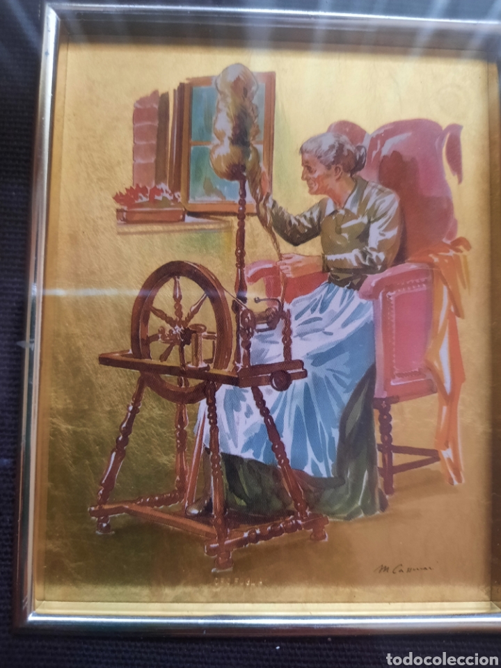 Otros objetos de arte: CUADRO FOGLIA DE ORO 23KT - Foto 2