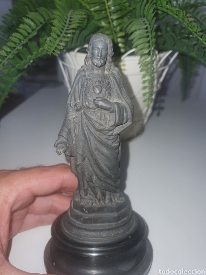 Otros objetos de arte: Escultura de cristo coraz&oacute;n de Jes&uacute;s - Foto 2