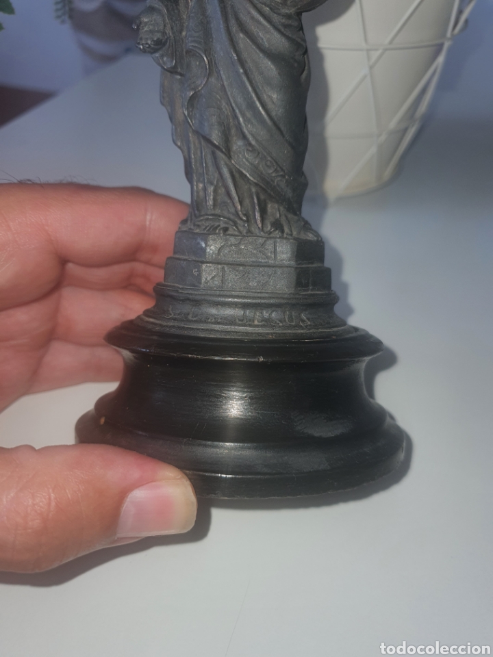Otros objetos de arte: Escultura de cristo coraz&oacute;n de Jes&uacute;s - Foto 3