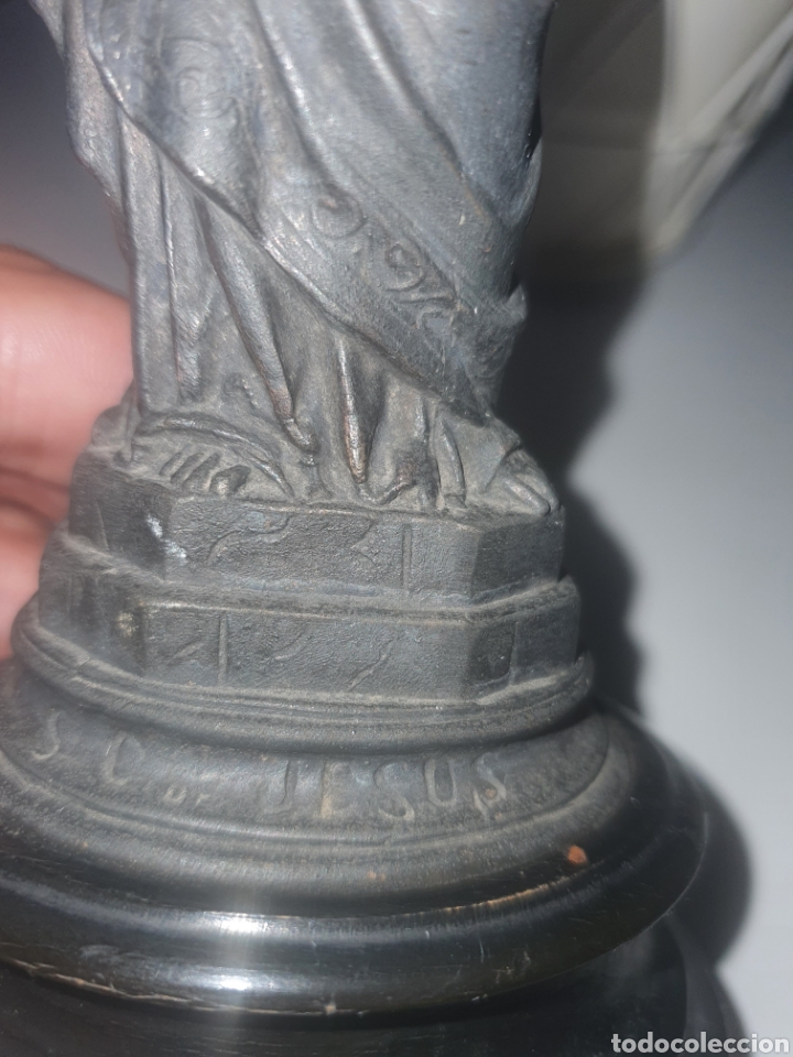 Otros objetos de arte: Escultura de cristo coraz&oacute;n de Jes&uacute;s - Foto 4
