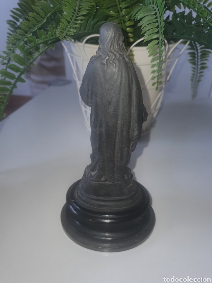 Otros objetos de arte: Escultura de cristo coraz&oacute;n de Jes&uacute;s - Foto 5