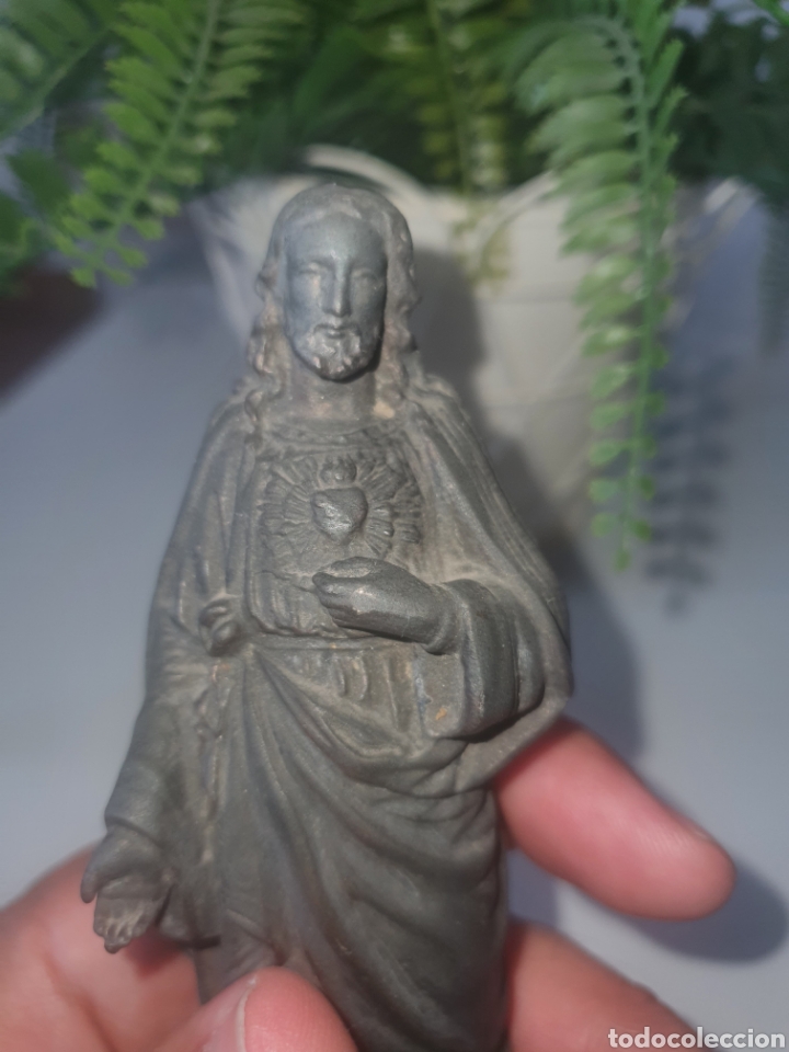 Otros objetos de arte: Escultura de cristo coraz&oacute;n de Jes&uacute;s - Foto 8