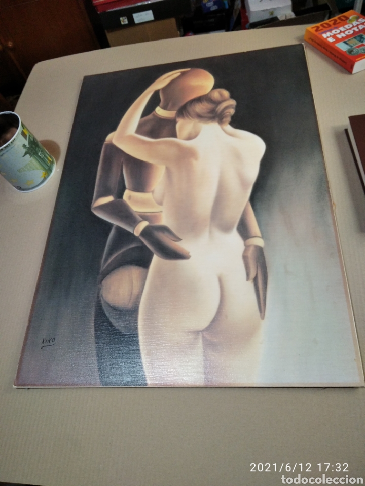 Otros objetos de arte: Cuadro desnudo Chica, mu&ntilde;eco, KIKO - Foto 1