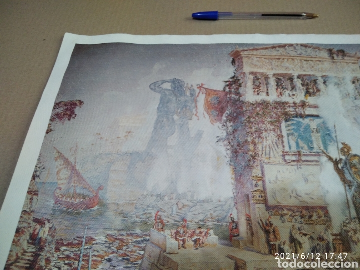 Otros objetos de arte: Cuadro DEGRAIN. EL COLOSO DE RODAS - Foto 2