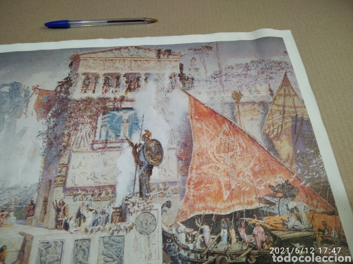 Otros objetos de arte: Cuadro DEGRAIN. EL COLOSO DE RODAS - Foto 3