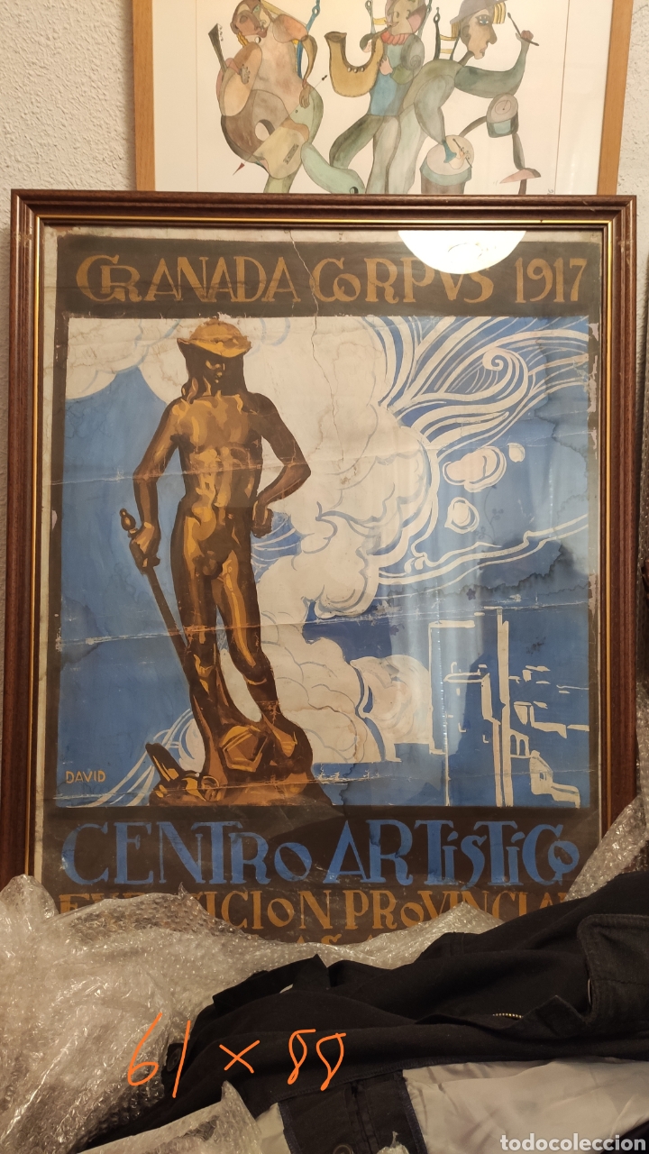 Otros objetos de arte: Cartel Granada corpus jose carazo - Foto 1