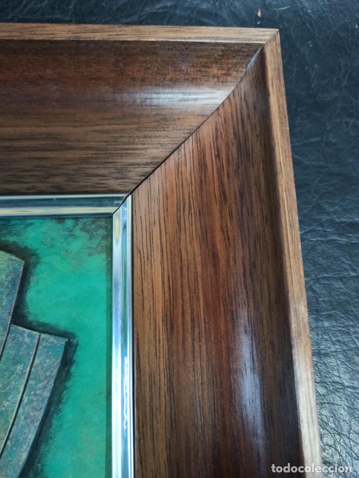 Otros objetos de arte: Juan Cabanas. Enmarcado en madera. Polysmalt. AR - Foto 2