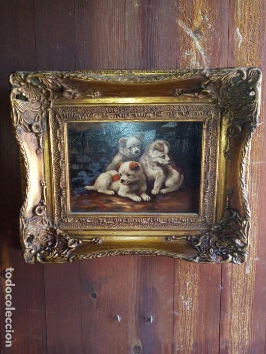 Otros objetos de arte: CUADRO / MARCO - DOGGIES . - Foto 4