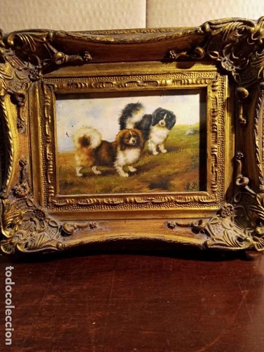 Otros objetos de arte: CUADRO / MARCO - DOGGIES . - Foto 3