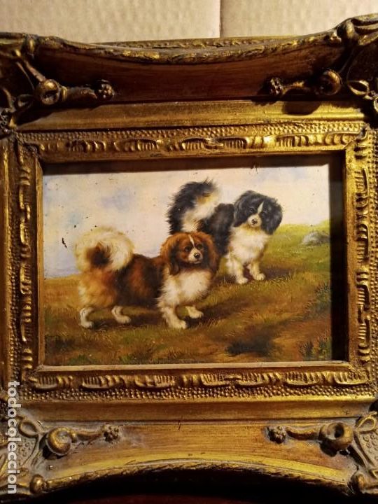 Otros objetos de arte: CUADRO / MARCO - DOGGIES . - Foto 4
