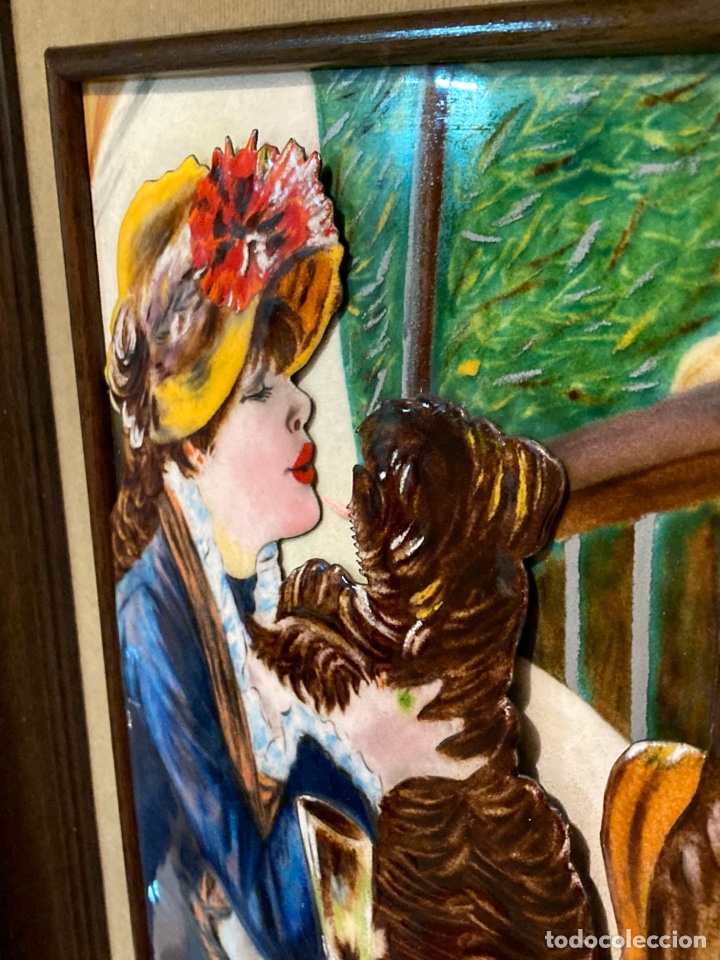Otros objetos de arte: Precioso cuadro pintado &iacute;ntegro en esmalte - Foto 9