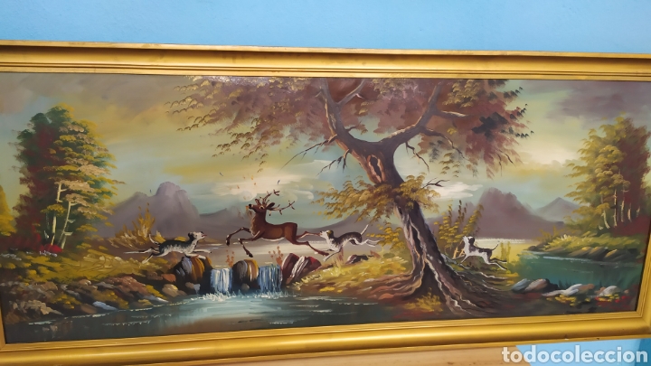 Otros objetos de arte: Cuadro Antiguo pintado en tabla - Foto 3