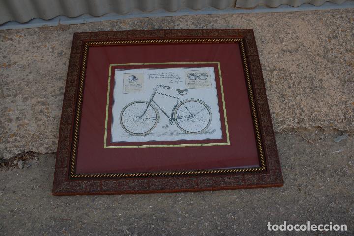 Otros objetos de arte: cuadro lamina bicicleta antigua - Foto 2