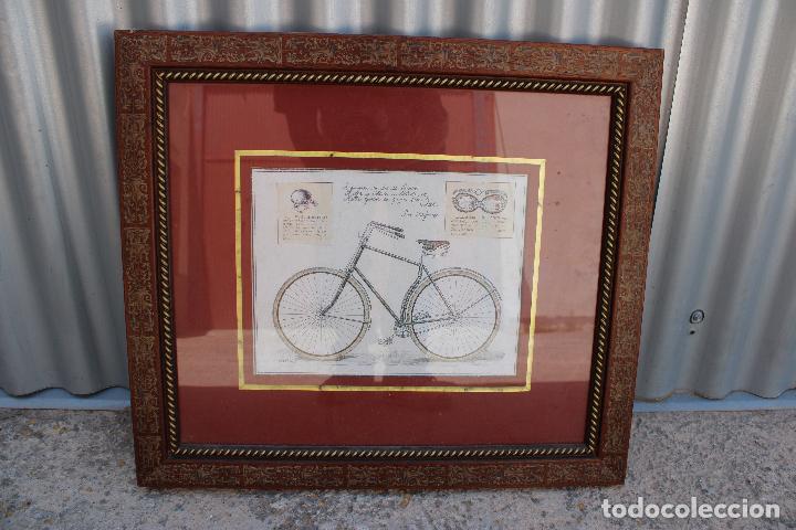 Otros objetos de arte: cuadro lamina bicicleta antigua - Foto 5