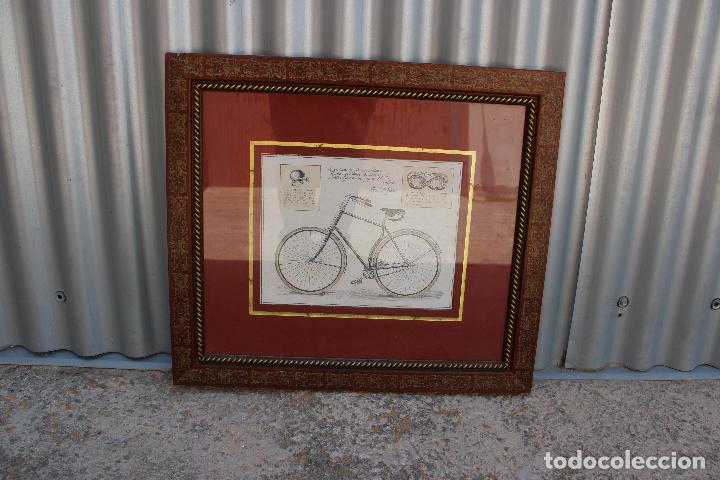 Otros objetos de arte: cuadro lamina bicicleta antigua - Foto 7