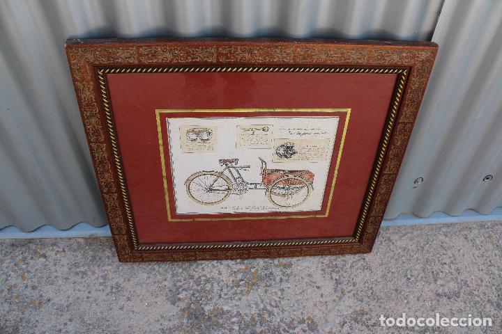 Otros objetos de arte: cuadro lamina triciclo antiguo - Foto 1