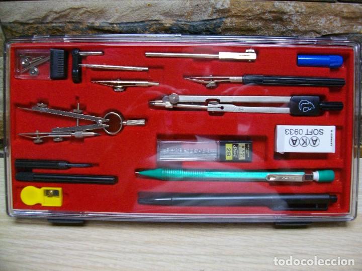 Otros objetos de arte: JUEGO COMPASES Y ACCESORIOS (16 PIEZAS) NUEVO - Foto 2