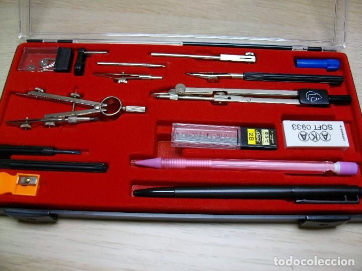 Otros objetos de arte: JUEGO COMPASES Y ACCESORIOS (16 PIEZAS) NUEVO - Foto 4