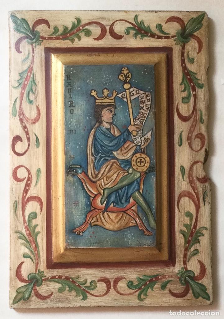 Otros objetos de arte: Cuadro del Rey de Le&oacute;n. Ramiro III. - Foto 1