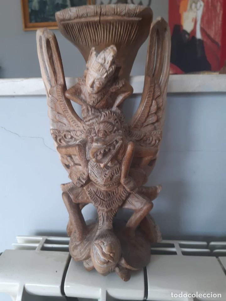 Otros objetos de arte: TALLA DE MADERA 25 CMS. - Foto 1