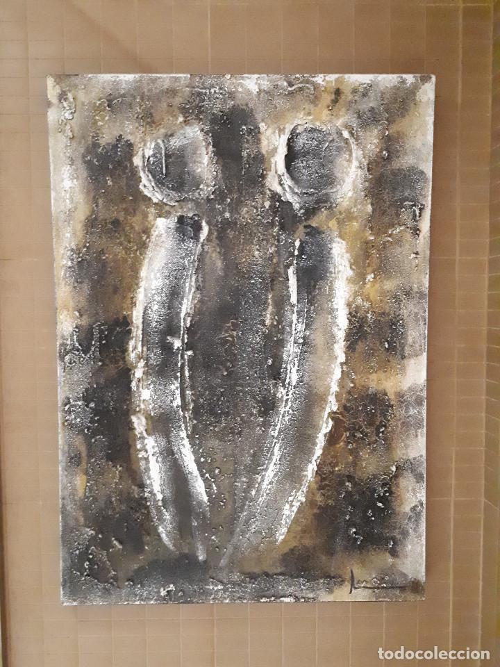 Otros objetos de arte: PINTURA EN RELIEVE TU Y YO ABSTRACTA - Foto 1