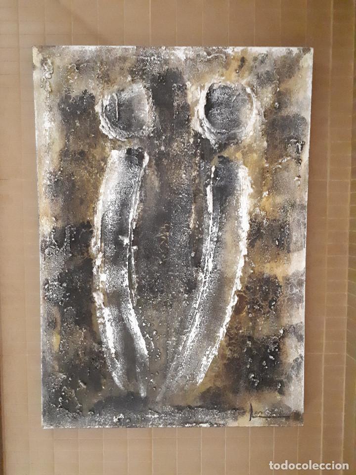 Otros objetos de arte: PINTURA EN RELIEVE TU Y YO ABSTRACTA - Foto 2