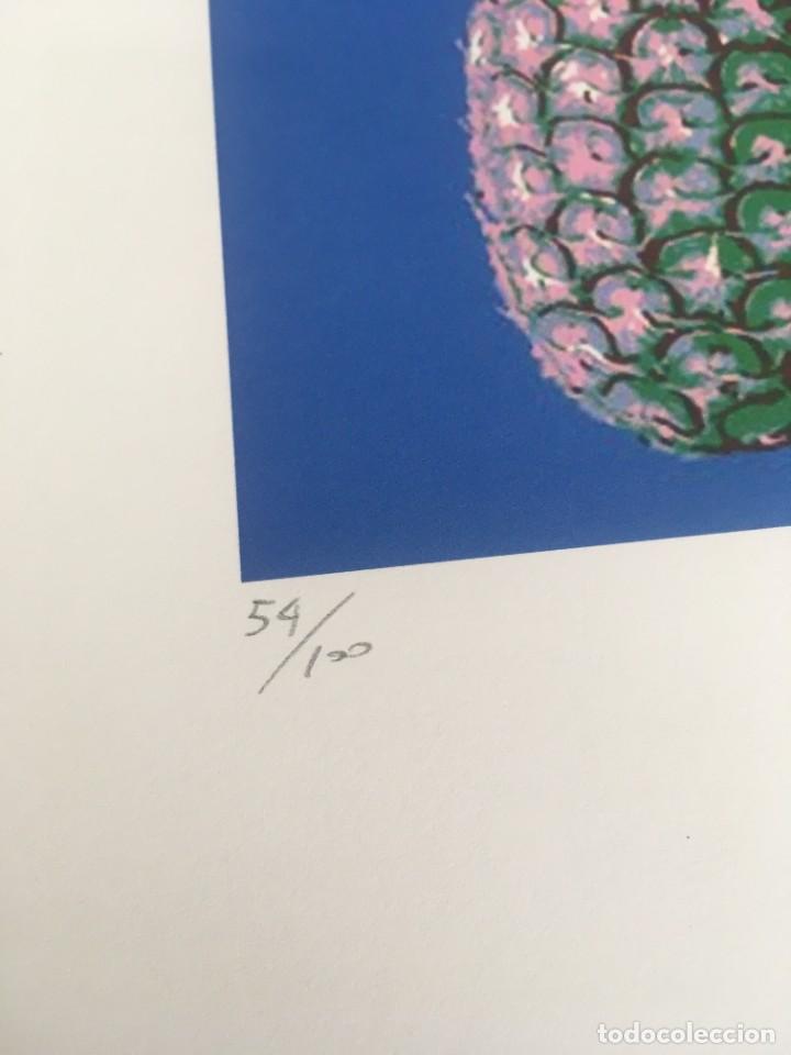 Otros objetos de arte: Cuatro pi&ntilde;as. (4 four pineapples). Andy Warhol. Edici&oacute;n limitada, numerada a l&aacute;piz - Foto 2