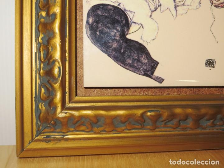 Varios objetos de Arte: Cuadro azulejo Edith, la mujer del artista Egon Schiele - Foto 7 - 278980963