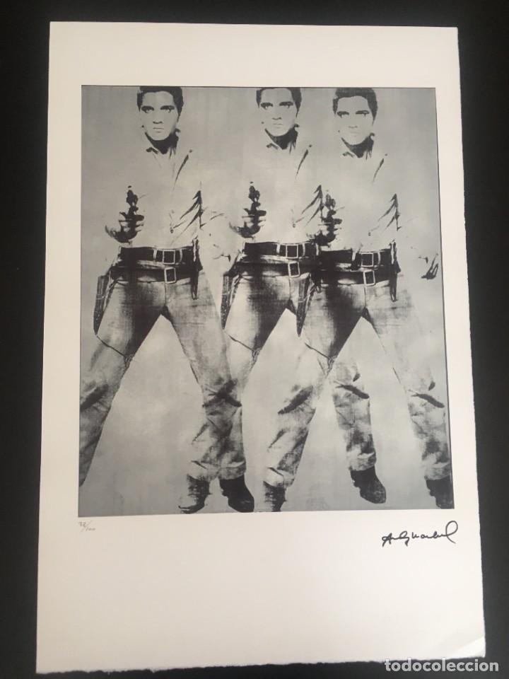Otros objetos de arte: Elvis Presley. Andy Warhol. Edici&oacute;n limitada, numerada a l&aacute;piz - Foto 1