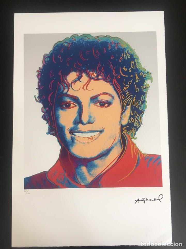 Otros objetos de arte: Michael Jackson. Andy Warhol. Edici&oacute;n limitada, numerada a l&aacute;piz - Foto 1