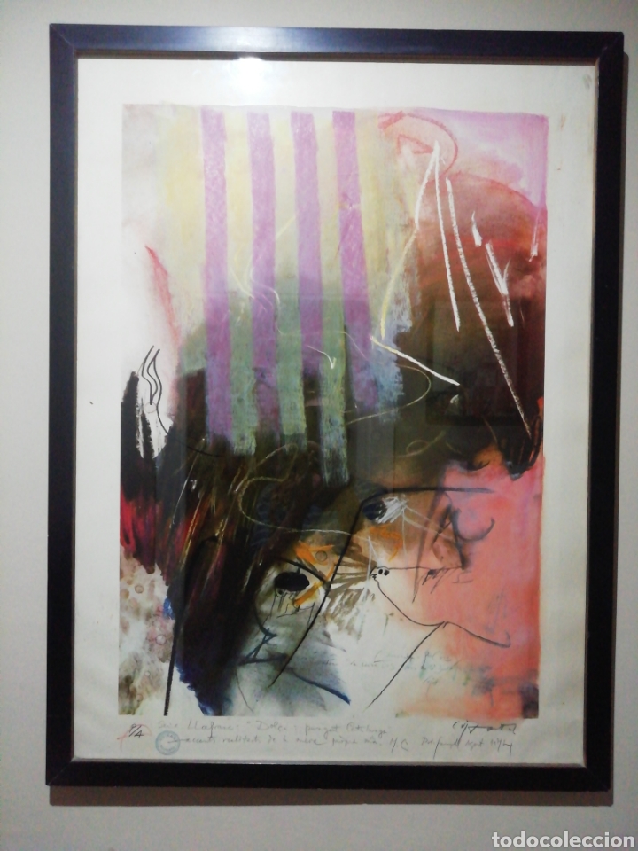 Otros objetos de arte: Litograf&iacute;a Cuixart - Foto 1