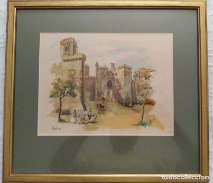Otros objetos de arte: Cuadro Castillo de Olite Navarra - Foto 1