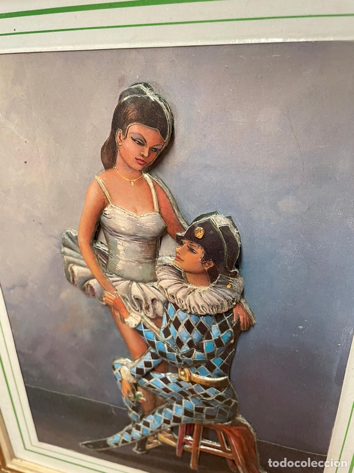 Otros objetos de arte: Cuadro en relieve antiguo - Foto 2