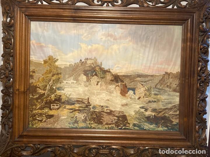 Otros objetos de arte: Paisaje con tejido antiguo - Foto 3