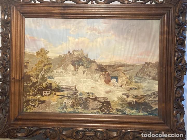 Otros objetos de arte: Paisaje con tejido antiguo - Foto 4