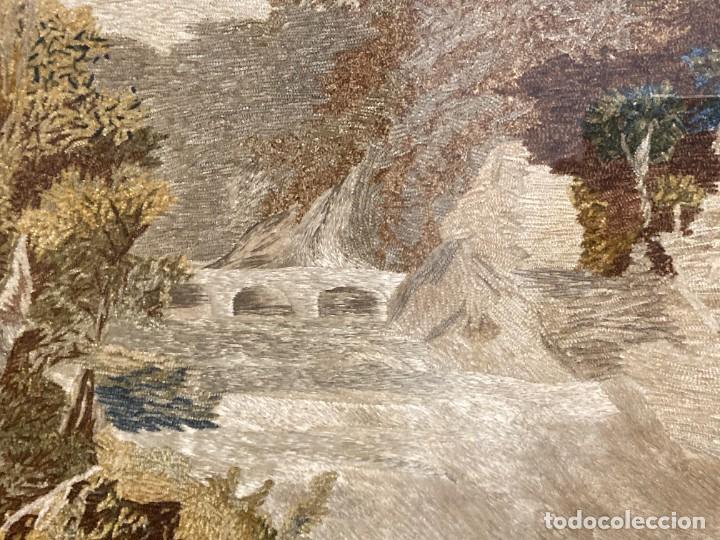 Otros objetos de arte: Paisaje con tejido antiguo - Foto 11