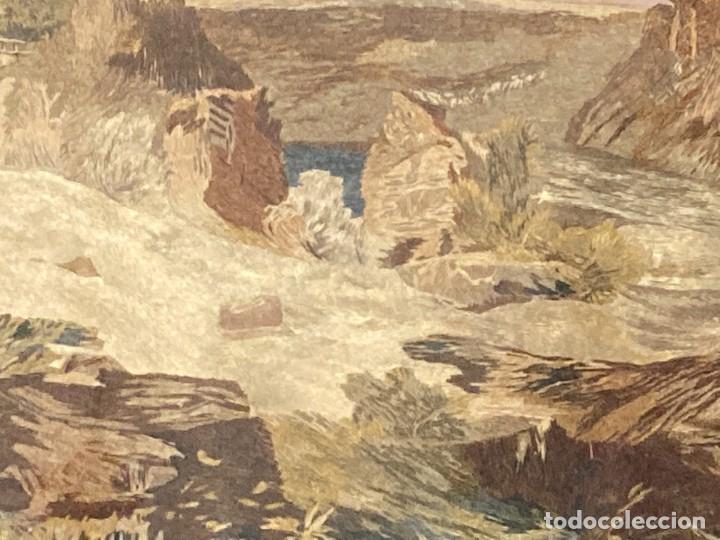 Otros objetos de arte: Paisaje con tejido antiguo - Foto 18