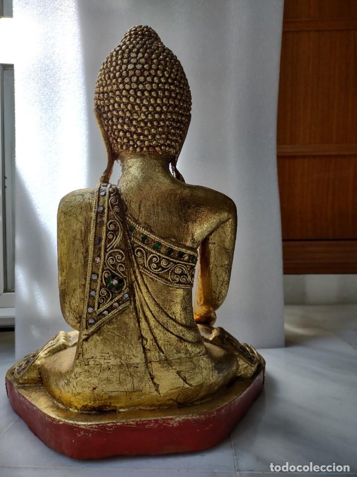 Otros objetos de arte: buda mandalay madera dorada - Foto 10
