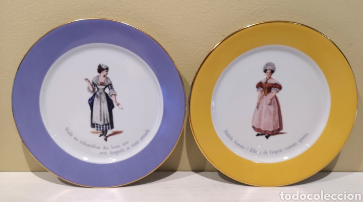 Otros objetos de arte: Colecci&oacute;n seis platos limoges - Foto 2