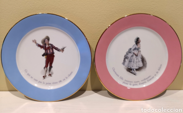 Otros objetos de arte: Colecci&oacute;n seis platos limoges - Foto 4