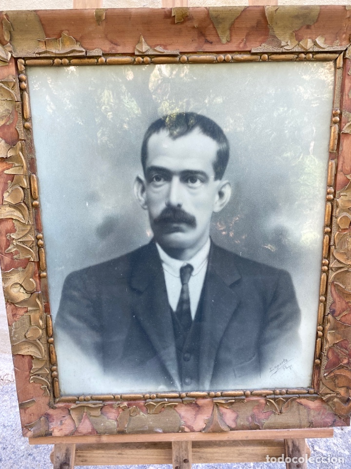 Otros objetos de arte: Cuadro retrat&oacute; Laporta Pego - Foto 2