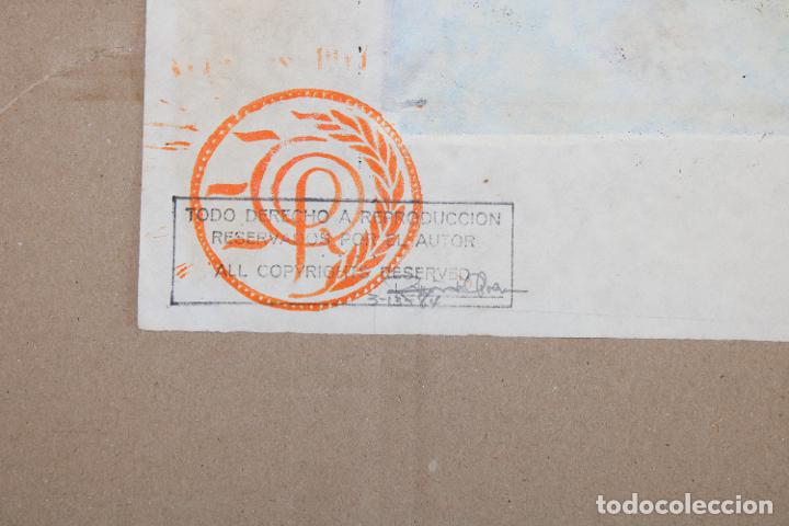 Otros objetos de arte: RAMON OLIVERA. LINOLEOGRAFIA CON TIRAJE 2/6. - Foto 5