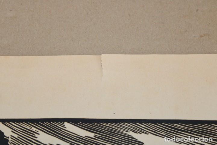 Otros objetos de arte: RAMON OLIVERA. LINOLEOGRAFIA CON TIRAJE P/A. - Foto 2