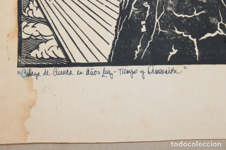 Otros objetos de arte: RAMON OLIVERA. LINOLEOGRAFIA CON TIRAJE P/A. - Foto 3
